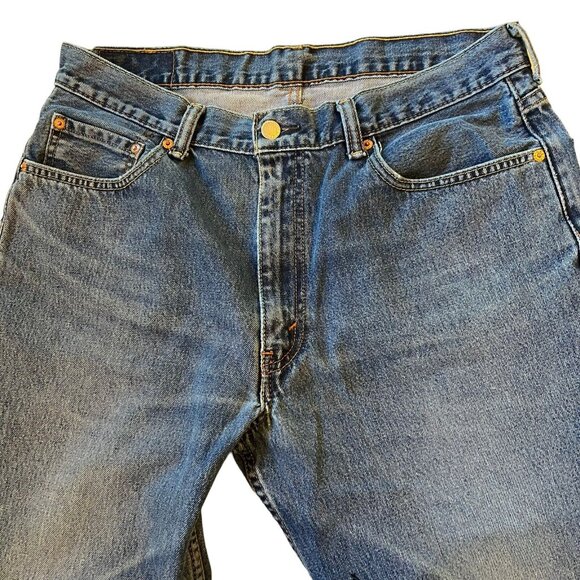 Levi Strauss 550 Mens Blue Jeans Size 36 x 30 5 pocket Classic Medium Wash Pants - Picture 4 of 13